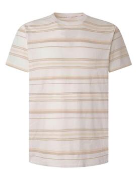 Camiseta Pepe Jeans Rick Beige para Hombre