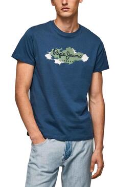 Camiseta Pepe Jeans Raffael Azul para Hombre