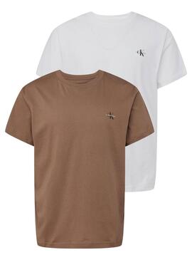 Pack de 2 Camisetas Calvin Klein Basic Hombre