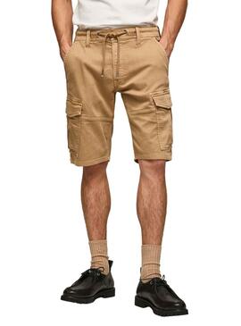 Bermuda Pepe Jeans Jared Camel para Hombre