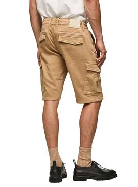 Bermuda Pepe Jeans Jared Camel para Hombre