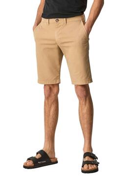 Bermuda Pepe Jeans Mc Queen Camel para Hombre