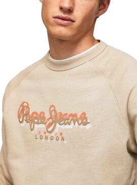 Sudadera Pepe Jeans Agamunt Beige para Hombre