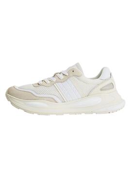 Zapatillas Tommy Jeans Runner Beige para Hombre