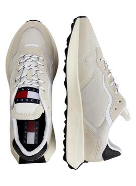 Zapatillas Tommy Jeans Runner Outsole Beige Hombre