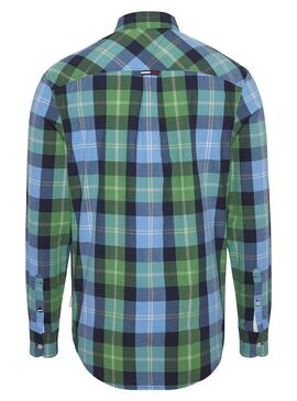 Camisa Tommy Jeans Essential Verde para Hombre