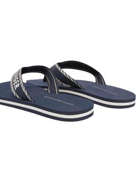 Chanclas Tommy Hilfiger Webbing Marino Mujer