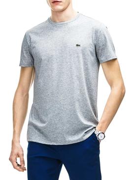 Camiseta Lacoste TH6709 Plateado