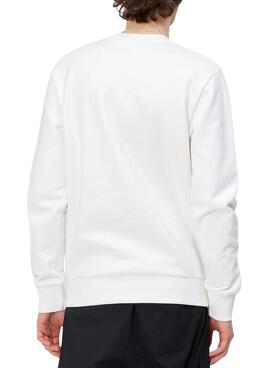 Sudadera Carhartt Script Embroidery Blanco Hombre