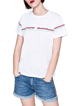 Camiseta Pepe Jeans Lola Blanco Mujer