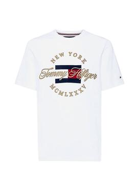 Camiseta Tommy Hilfiger Icon Relax Blanco Hombre