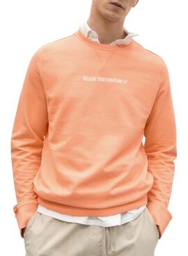 Sudadera Ecoalf Disa Naranja para Hombre