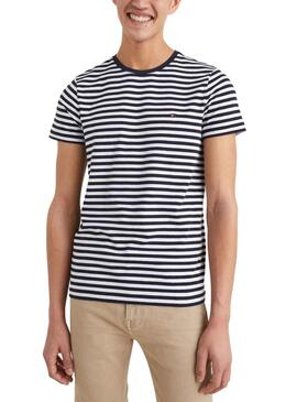 Camiseta Tommy Hilfiger Stretch Marino para Hombre