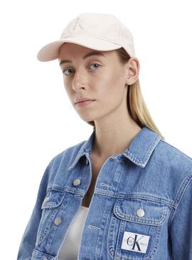 Gorra Calvin Klein Monogram Beige para Mujer