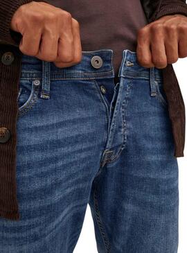 Pantalón Vaquero Jack and Jones Glenn Azul Hombre