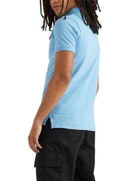 Polo Tommy Jeans Slim Placket Azul para Hombre