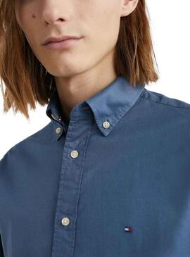 Camisa Tommy Hilfiger Flex Azul para Hombre