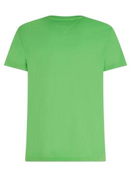 Camiseta Tommy Hilfiger Small Logo Verde Hombre
