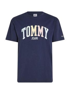 Camiseta Tommy Jeans College Pop Marino Hombre