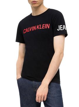 Camiseta Calvin Klein Institucional Negro Hombre