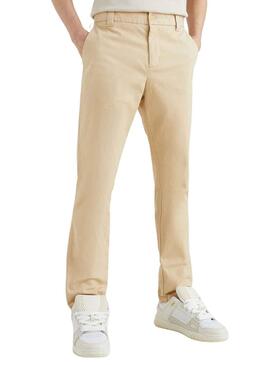 Pantalón Tommy Jeans Austin Chino Beige Hombre