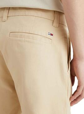 Pantalón Tommy Jeans Austin Chino Beige Hombre