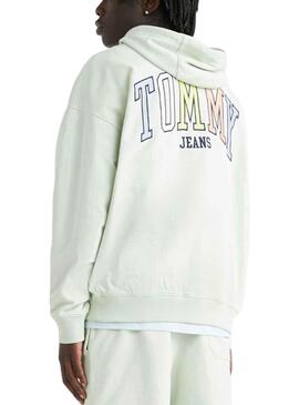 Sudadera Tommy Jeans Ovz College Verde Hombre