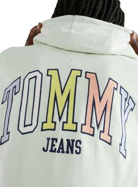 Sudadera Tommy Jeans Ovz College Verde Hombre