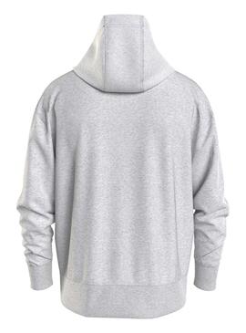 Sudadera Tommy Jeans Relaxed Luxe Gris Hombre