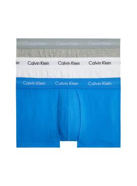 Pack de Calzoncillos Calvin Klein Rise Azul Hombre