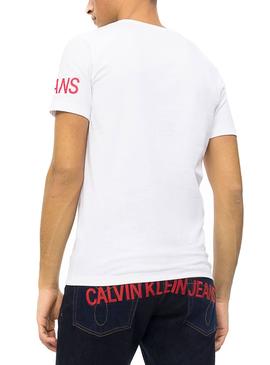 Camiseta Calvin Klein Institucional Blanco Hombre