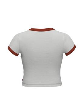 Camiseta Levis Slow Down Blanco para Mujer