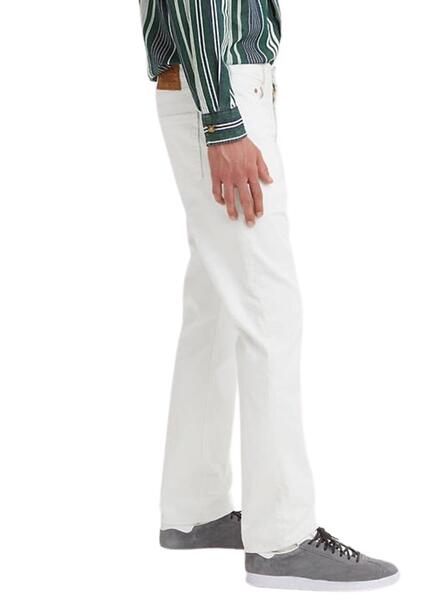 Pantalon levis blanco hombre deals