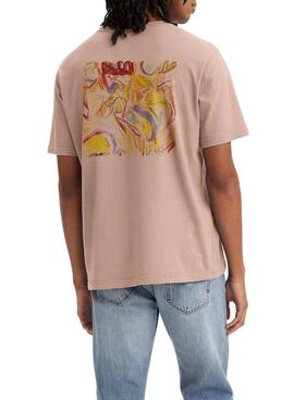 Camiseta Levis Art Marrón para Hombre