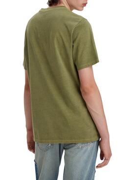Camiseta Levis Pocket Verde para Hombre