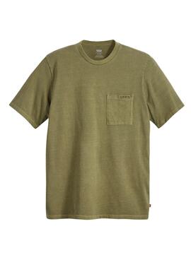 Camiseta Levis Pocket Verde para Hombre