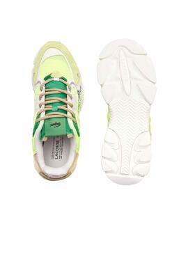 Zapatillas Lacoste Neo L003 Amarillo y Verde