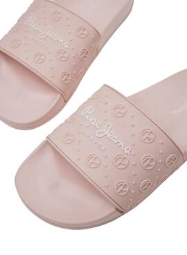 Chanclas Pepe Jeans Slider Plain Rosa para Mujer