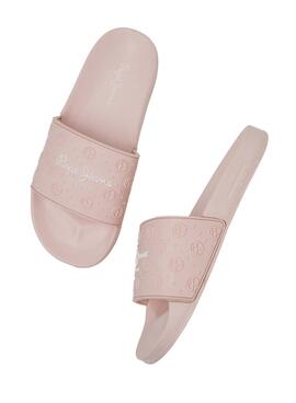 Chanclas Pepe Jeans Slider Plain Rosa para Mujer