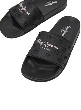 Chanclas Pepe Jeans Slider Plain negro