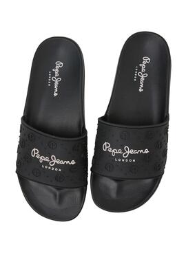 Chanclas Pepe Jeans Slider Plain negro