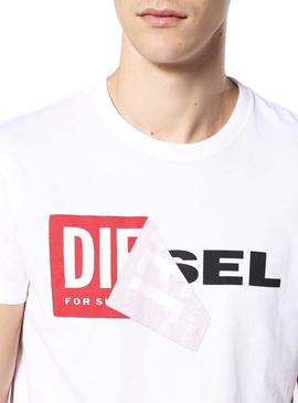 Camiseta Diesel T-DIEGO-QA Blanco