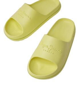 Chanclas Pepe Jeans Beach Slide Amarillo Mujer