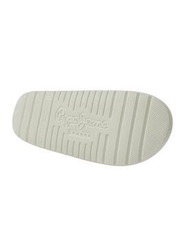 Chanclas Pepe Jeans Beach Slide Blanco para Mujer