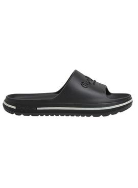 Chanclas Pepe Jeans Beach Slide Negro para Mujer