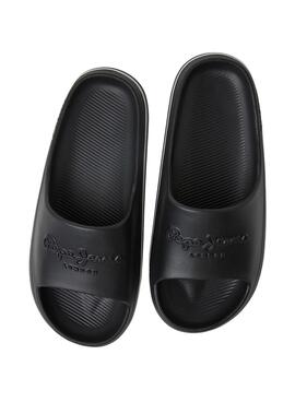 Chanclas Pepe Jeans Beach Slide Negro para Mujer