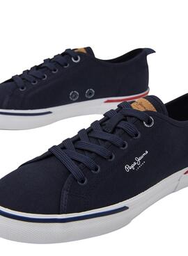 Zapatillas Pepe Jeans Kenton Smart Marino Hombre