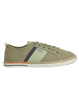 Zapatillas Pepe Jeans Maoui Tape Verde para Hombre