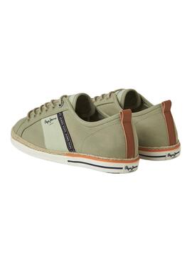 Zapatillas Pepe Jeans Maoui Tape Verde para Hombre