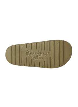 Chanclas Pepe Jeans Beach Slide Verde para Hombre